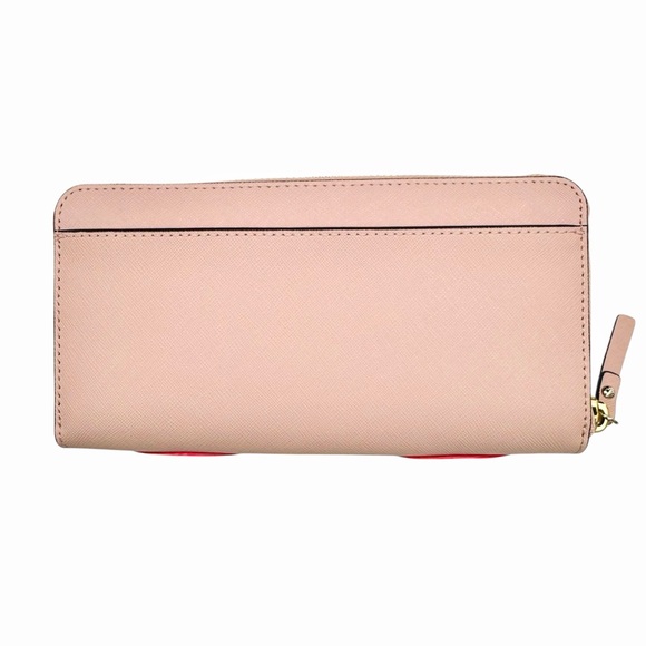 Kate Spade Flamingo Large Continental Wallet “By The Pool” Pebbled Leather - Picture 5 of 10